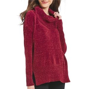 Ivanka Trump | Red Chenille Cowl Neck Sweater